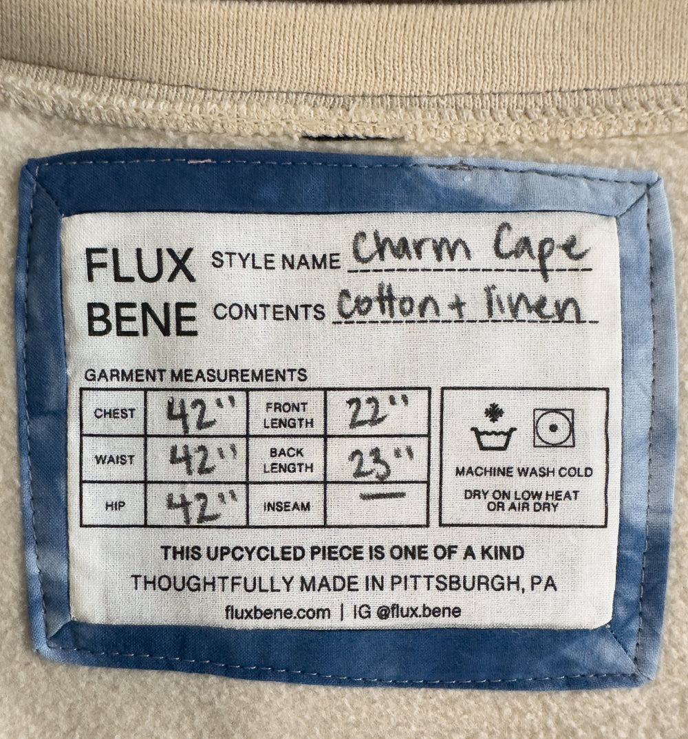 Charm Cape // Zero Waste Sweatshirt